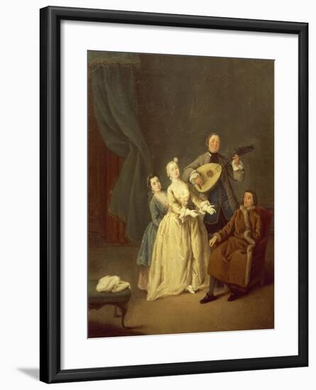 The Concerto or the Family in Concert, 1752-Pietro Longhi-Framed Giclee Print