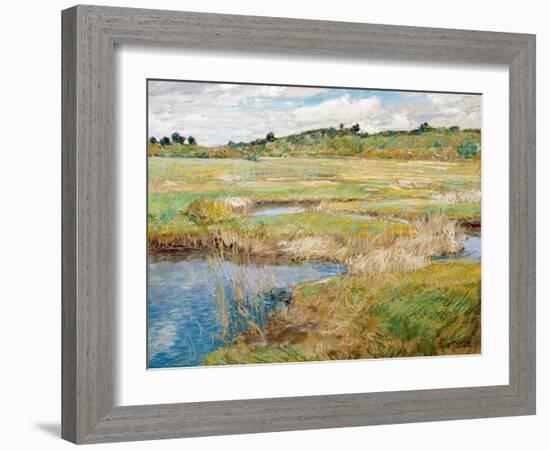 The Concord Meadow, Concord, Massachusetts-Childe Hassam-Framed Giclee Print