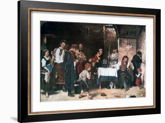 The Condemned Cell, C1864-1900-Mihaly Munkacsy-Framed Giclee Print