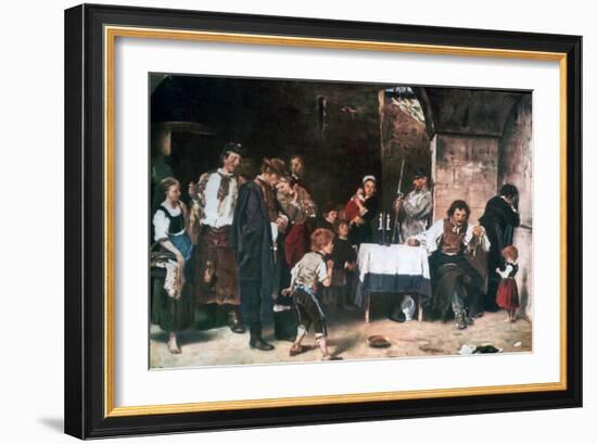 The Condemned Cell, C1864-1900-Mihaly Munkacsy-Framed Giclee Print