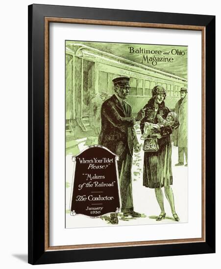 The Conductor-Charles H. Dickson-Framed Giclee Print