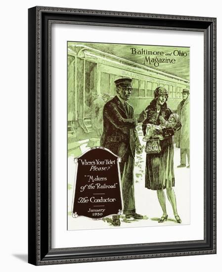 The Conductor-Charles H. Dickson-Framed Giclee Print