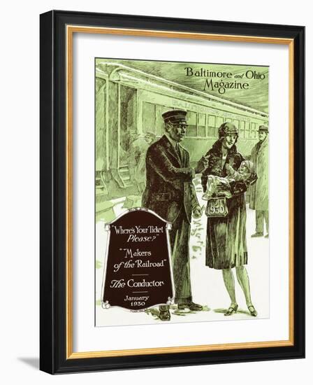 The Conductor-Charles H. Dickson-Framed Giclee Print
