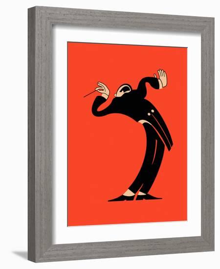 The Conductor-Mark Rogan-Framed Art Print