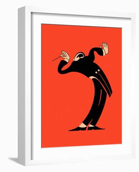 The Conductor-Mark Rogan-Framed Art Print