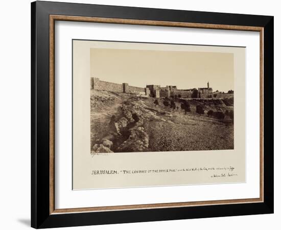 The Conduit of the Upper Pool and the West Wall of the City and the Entrance by the Joppa or…-James Graham-Framed Photographic Print