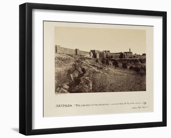 The Conduit of the Upper Pool and the West Wall of the City and the Entrance by the Joppa or…-James Graham-Framed Photographic Print