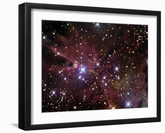 The Cone Nebula and Christmas Tree Cluster-Stocktrek Images-Framed Photographic Print