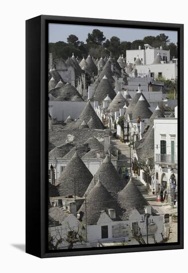 The Cone-Shaped Roofs of Trulli Houses in the Rione Monte District, Alberobello, Apulia, Italy-Stuart Forster-Framed Premier Image Canvas