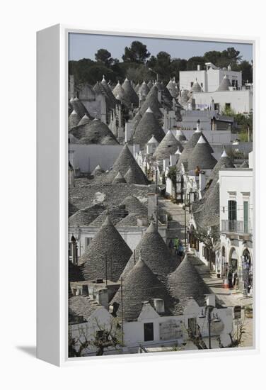 The Cone-Shaped Roofs of Trulli Houses in the Rione Monte District, Alberobello, Apulia, Italy-Stuart Forster-Framed Premier Image Canvas