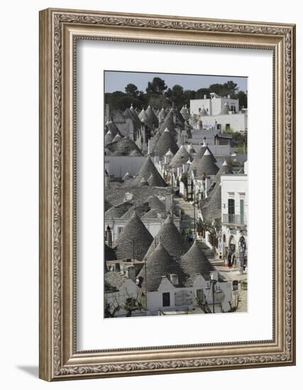 The Cone-Shaped Roofs of Trulli Houses in the Rione Monte District, Alberobello, Apulia, Italy-Stuart Forster-Framed Photographic Print