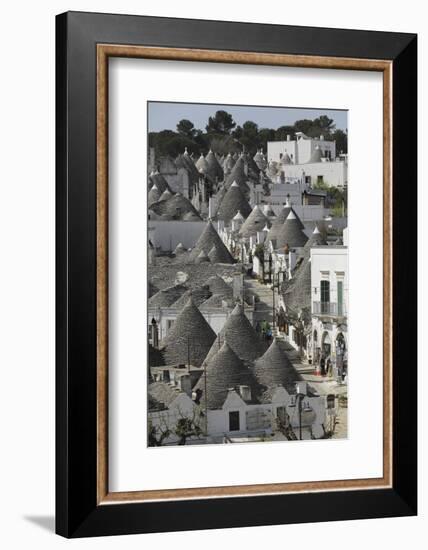 The Cone-Shaped Roofs of Trulli Houses in the Rione Monte District, Alberobello, Apulia, Italy-Stuart Forster-Framed Photographic Print