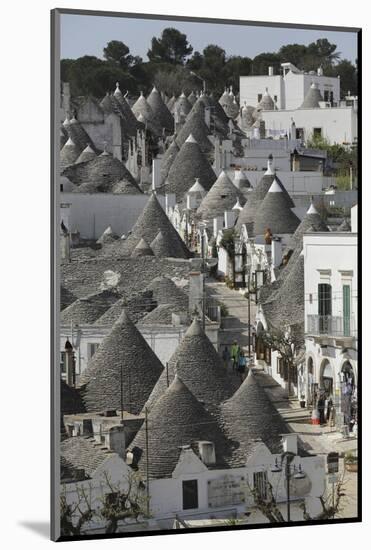 The Cone-Shaped Roofs of Trulli Houses in the Rione Monte District, Alberobello, Apulia, Italy-Stuart Forster-Mounted Photographic Print