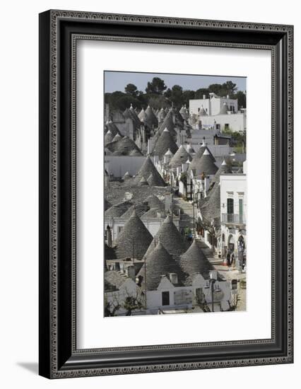 The Cone-Shaped Roofs of Trulli Houses in the Rione Monte District, Alberobello, Apulia, Italy-Stuart Forster-Framed Photographic Print