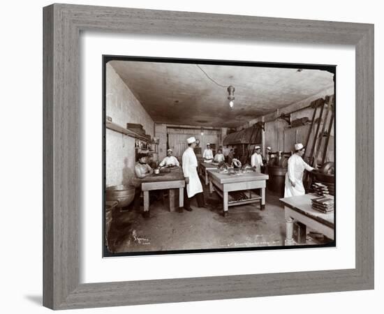 The Confectionery Department at Sherry's Restaurant, New York, 1902-Byron Company-Framed Giclee Print