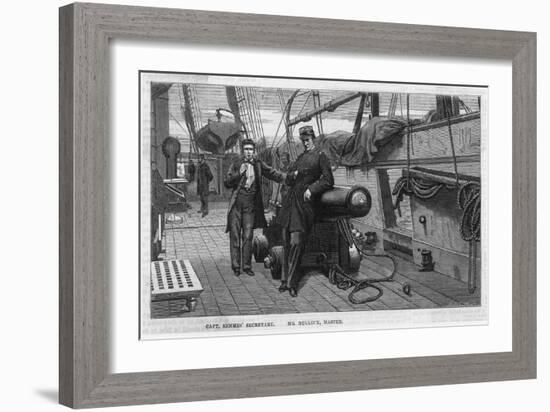 The Confederate War-Steamer "Alabama," Captain Semmes Secretary-Jackson-Framed Art Print