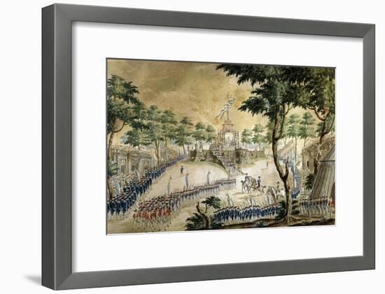 The Confederation of Dijon During the Feast of the Federation of the National Guard-null-Framed Giclee Print
