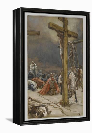 The Confession of Saint Longinus, Illustration from 'The Life of Our Lord Jesus Christ', 1886-94-James Tissot-Framed Premier Image Canvas