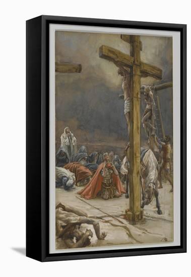 The Confession of Saint Longinus, Illustration from 'The Life of Our Lord Jesus Christ', 1886-94-James Tissot-Framed Premier Image Canvas