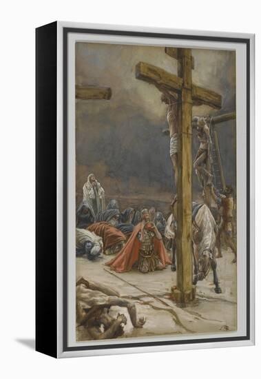 The Confession of Saint Longinus, Illustration from 'The Life of Our Lord Jesus Christ', 1886-94-James Tissot-Framed Premier Image Canvas