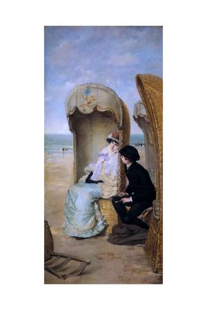 The Confession Giclee Print By Vicente Palmaroli Y Gonzalez Art Com