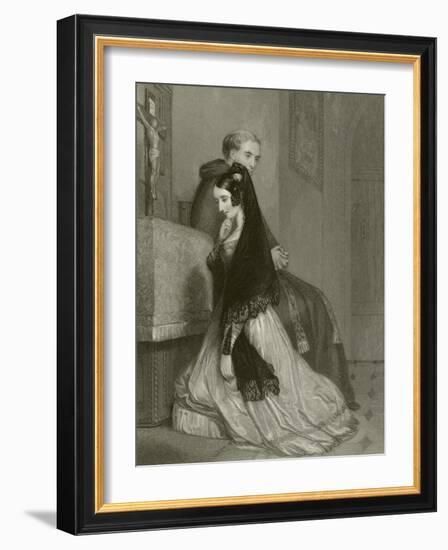 The Confession-John Rogers Herbert-Framed Giclee Print