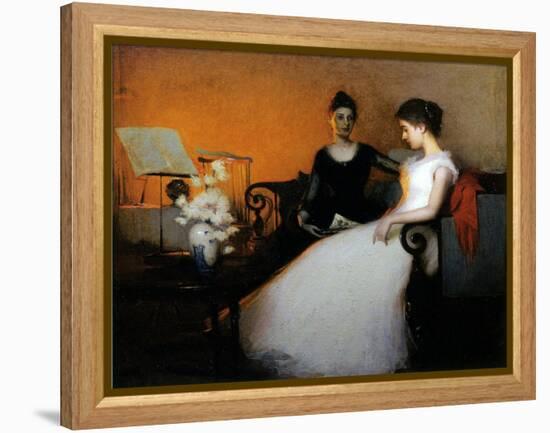 The Confidence, 1891 (Oil on Canvas)-Frank Weston Benson-Framed Premier Image Canvas