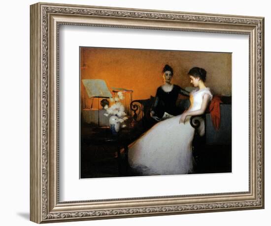 The Confidence, 1891 (Oil on Canvas)-Frank Weston Benson-Framed Giclee Print