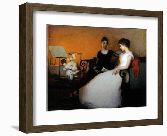 The Confidence, 1891 (Oil on Canvas)-Frank Weston Benson-Framed Giclee Print