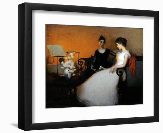 The Confidence, 1891 (Oil on Canvas)-Frank Weston Benson-Framed Giclee Print