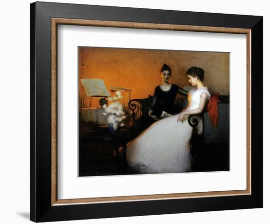 The Confidence, 1891 (Oil on Canvas)-Frank Weston Benson-Framed Giclee Print