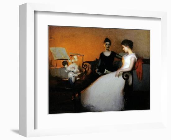 The Confidence, 1891 (Oil on Canvas)-Frank Weston Benson-Framed Giclee Print