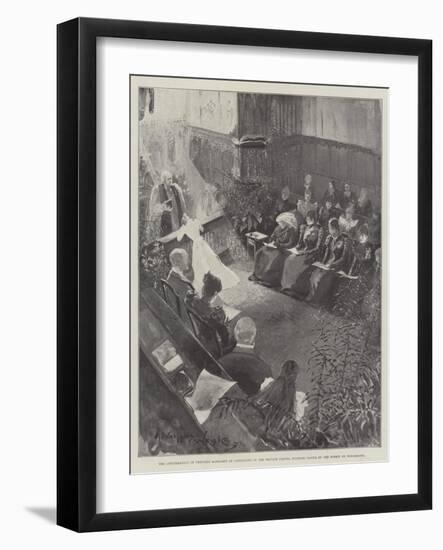 The Confirmation of Princess Margaret of Connaught in the Private Chapel-Henry Charles Seppings Wright-Framed Giclee Print