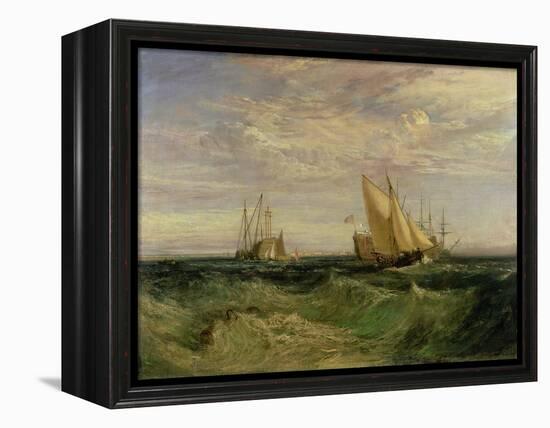 The Confluence of the Thames and the Medway, circa 1808-J. M. W. Turner-Framed Premier Image Canvas