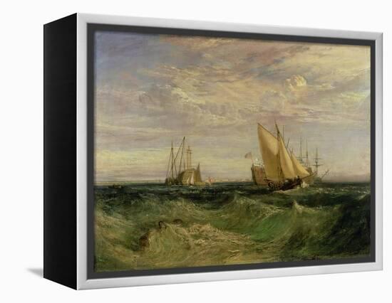 The Confluence of the Thames and the Medway, circa 1808-J. M. W. Turner-Framed Premier Image Canvas