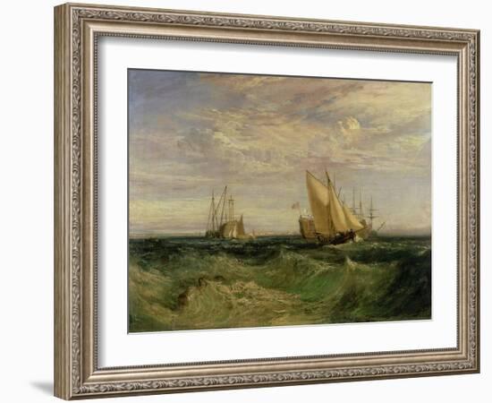 The Confluence of the Thames and the Medway, circa 1808-J. M. W. Turner-Framed Giclee Print