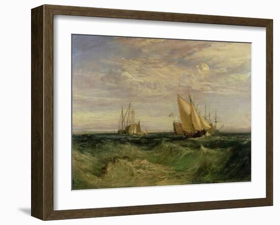 The Confluence of the Thames and the Medway, circa 1808-J. M. W. Turner-Framed Giclee Print