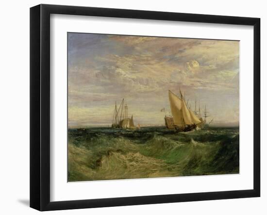 The Confluence of the Thames and the Medway, circa 1808-J. M. W. Turner-Framed Giclee Print