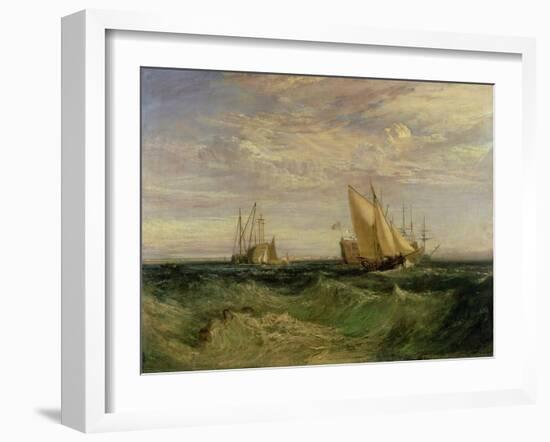 The Confluence of the Thames and the Medway, circa 1808-J. M. W. Turner-Framed Giclee Print