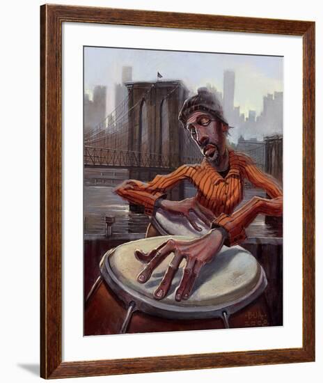 The Conga Player-BUA-Framed Art Print