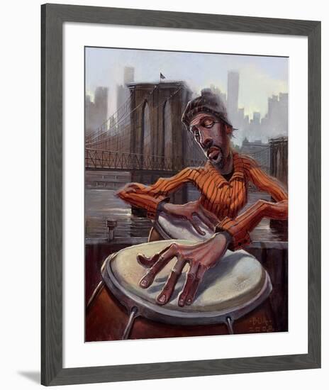 The Conga Player-BUA-Framed Art Print