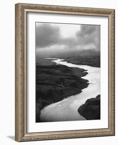 The Congo River Running in Betwenn the Jungle-Dmitri Kessel-Framed Photographic Print