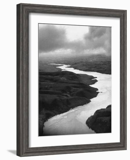 The Congo River Running in Betwenn the Jungle-Dmitri Kessel-Framed Photographic Print