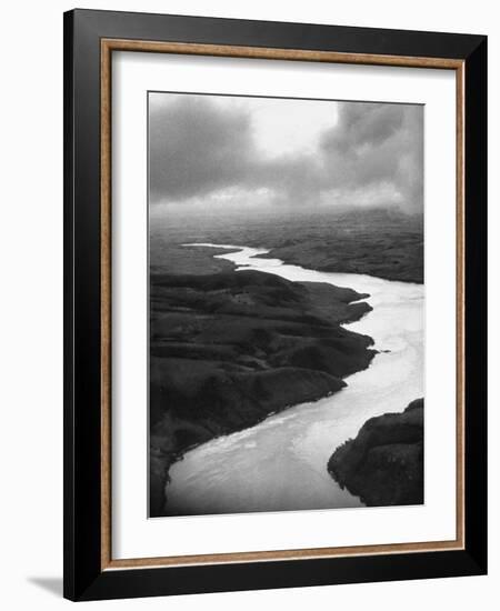 The Congo River Running in Betwenn the Jungle-Dmitri Kessel-Framed Photographic Print