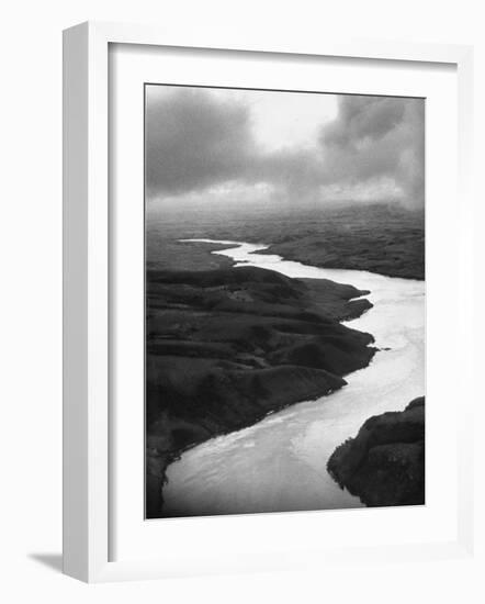 The Congo River Running in Betwenn the Jungle-Dmitri Kessel-Framed Photographic Print