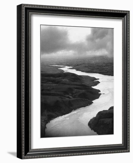 The Congo River Running in Betwenn the Jungle-Dmitri Kessel-Framed Photographic Print