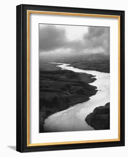 The Congo River Running in Betwenn the Jungle-Dmitri Kessel-Framed Photographic Print