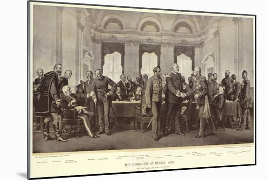 The Congress at Berlin-Anton Alexander von Werner-Mounted Giclee Print