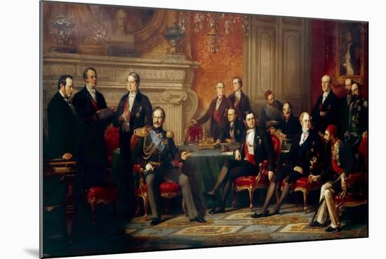 The Congress of Paris in 1856-Édouard Louis Dubufe-Mounted Giclee Print