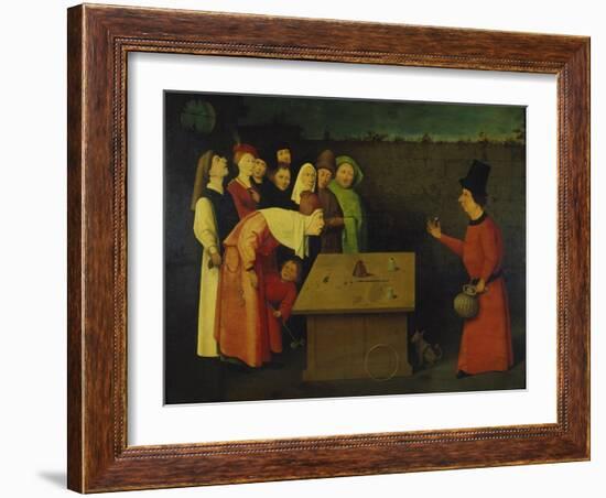 The Conjuror, 1475-80-Hieronymus Bosch-Framed Giclee Print